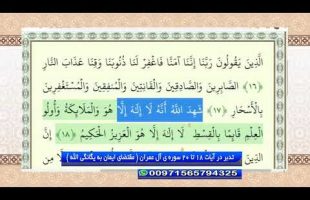 تدبر در قرآن: تدبر در آیات 18 تا 20 سوره ی آل عمران ( مقتضای ایمان به یگانگی الله )